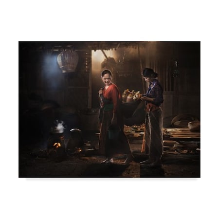 Dodyherawan 'On My Kitchen' Canvas Art,35x47